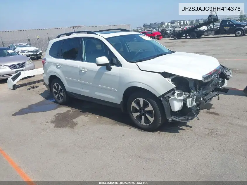 2017 Subaru Forester 2.5I Limited VIN: JF2SJAJC9HH414378 Lot: 42546136