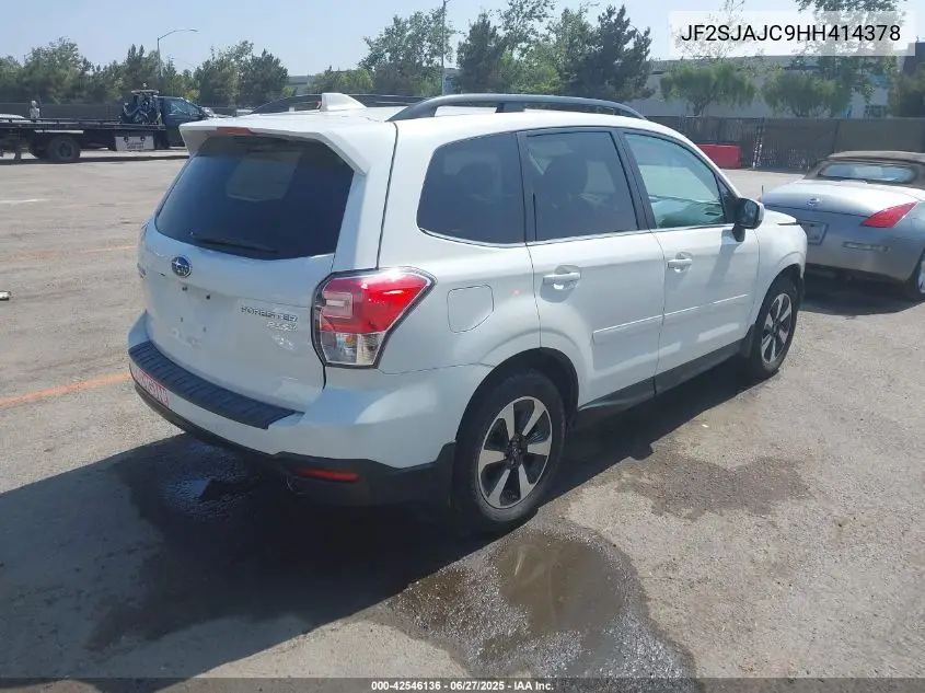 2017 Subaru Forester 2.5I Limited VIN: JF2SJAJC9HH414378 Lot: 42546136