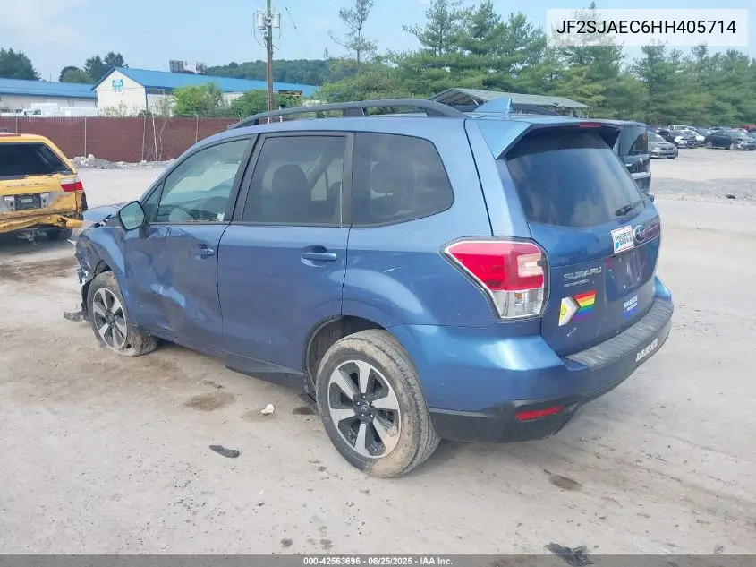 2017 Subaru Forester 2.5I Premium VIN: JF2SJAEC6HH405714 Lot: 42563696