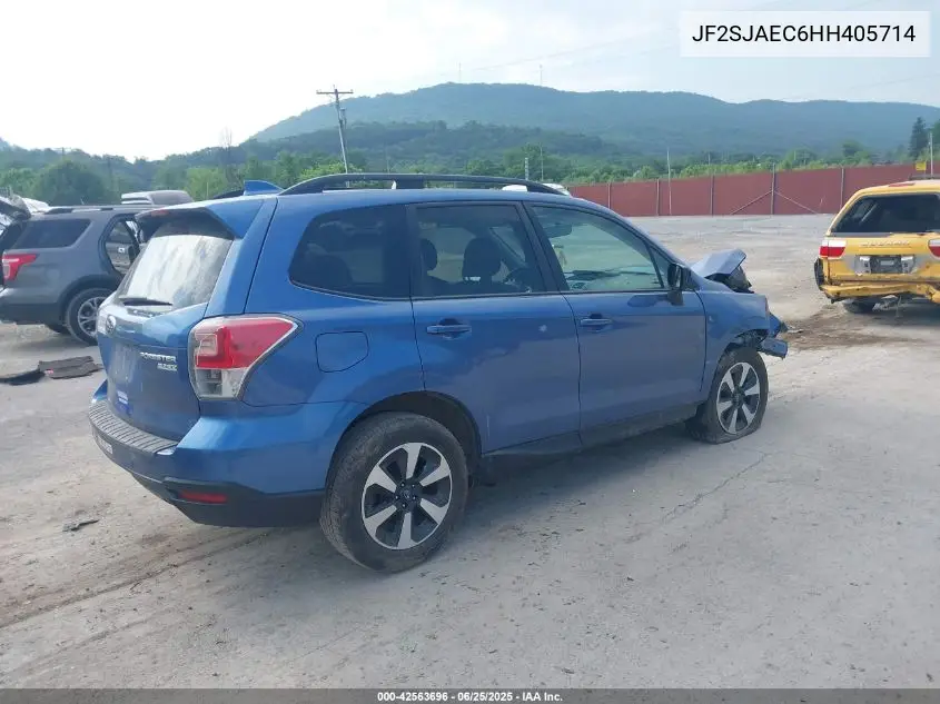 2017 Subaru Forester 2.5I Premium VIN: JF2SJAEC6HH405714 Lot: 42563696
