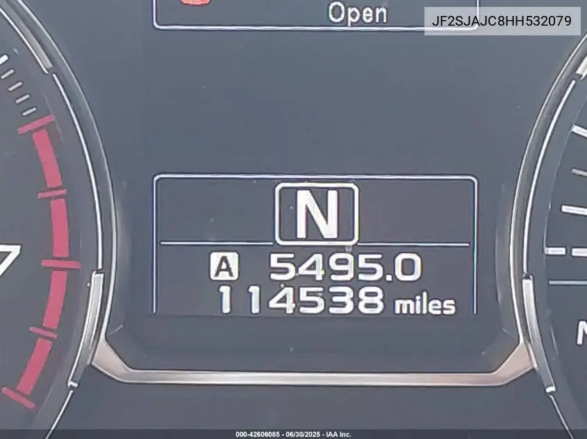 jf2sjajc8hh532079 JF2SJAJC8HH532079 2017 Subaru Forester 2.5I Limited