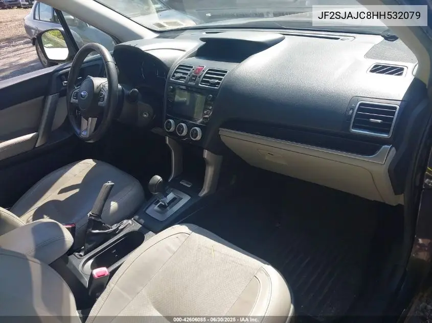 jf2sjajc8hh532079 JF2SJAJC8HH532079 2017 Subaru Forester 2.5I Limited