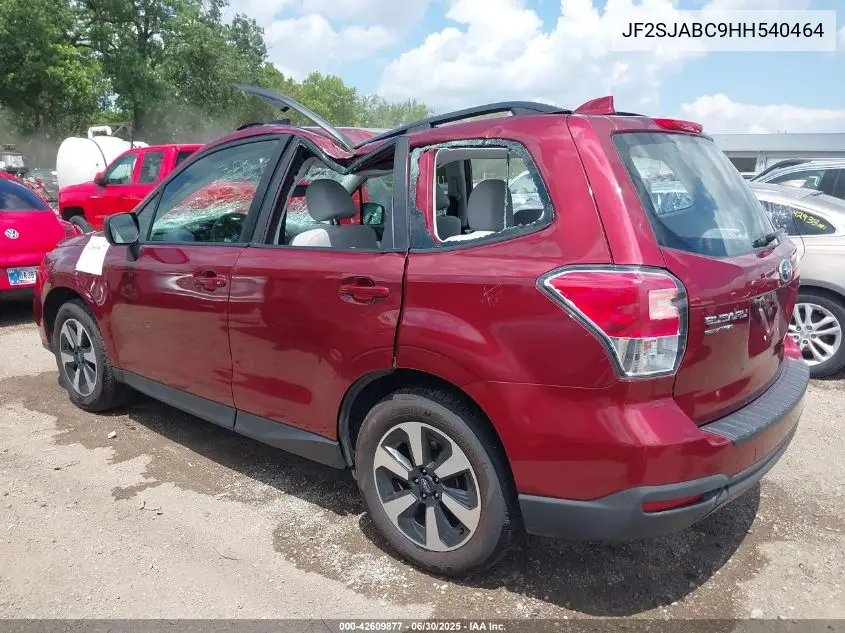 2017 Subaru Forester 2.5I VIN: JF2SJABC9HH540464 Lot: 42609877