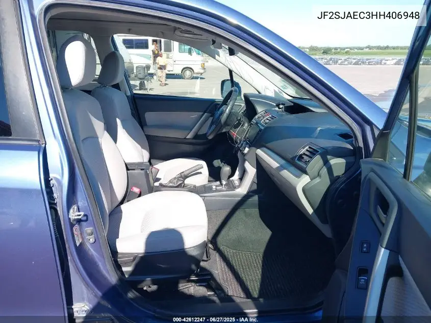 2017 Subaru Forester 2.5I Premium VIN: JF2SJAEC3HH406948 Lot: 42612247