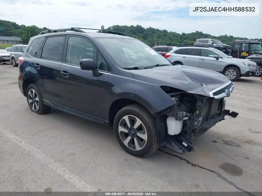 2017 Subaru Forester 2.5I Premium VIN: JF2SJAEC4HH588532 Lot: 42616371