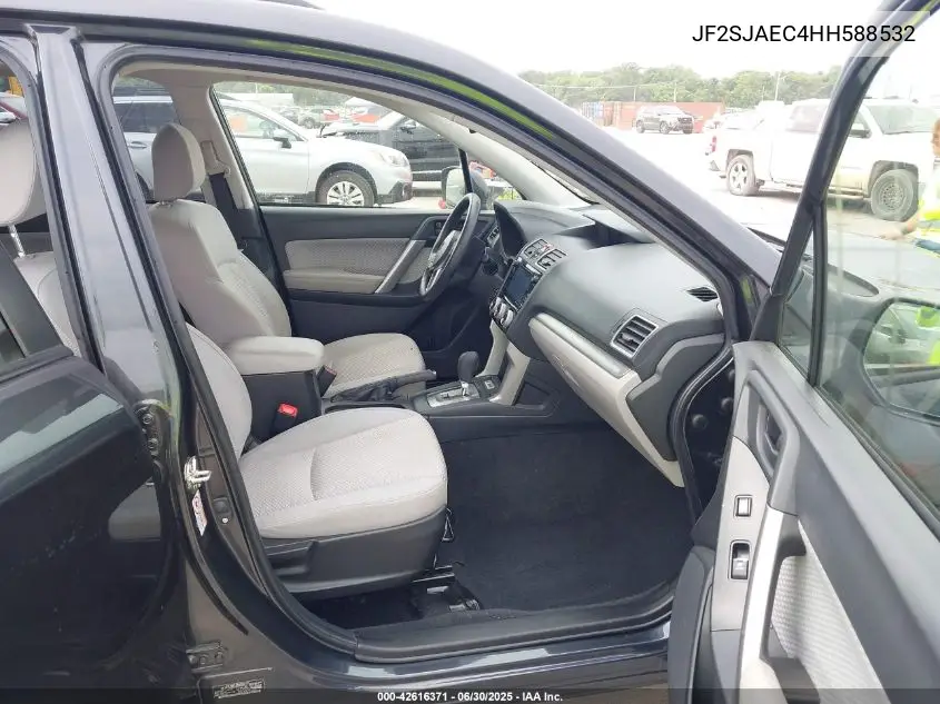 2017 Subaru Forester 2.5I Premium VIN: JF2SJAEC4HH588532 Lot: 42616371