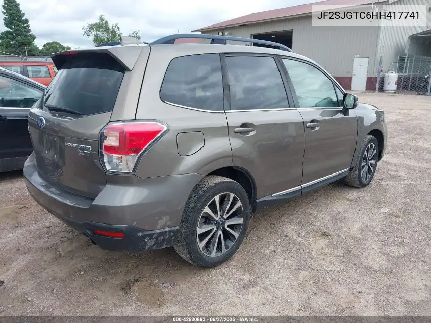 2017 Subaru Forester 2.0Xt Touring VIN: JF2SJGTC6HH417741 Lot: 42620663