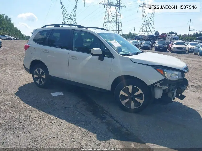 2017 Subaru Forester 2.5I Premium VIN: JF2SJAEC6HH507546 Lot: 42626132