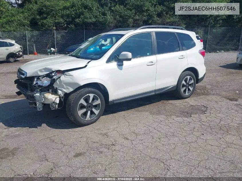 2017 Subaru Forester 2.5I Premium VIN: JF2SJAEC6HH507546 Lot: 42626132