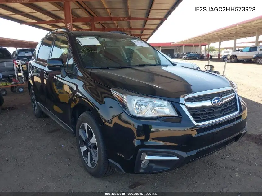 2017 Subaru Forester 2.5I Premium VIN: JF2SJAGC2HH573928 Lot: 42637680