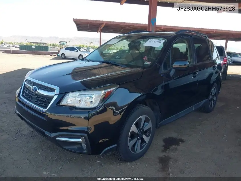 2017 Subaru Forester 2.5I Premium VIN: JF2SJAGC2HH573928 Lot: 42637680