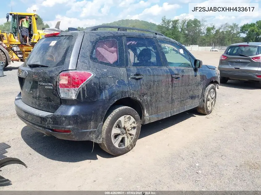 2017 Subaru Forester 2.5I VIN: JF2SJABCXHH433617 Lot: 42639531