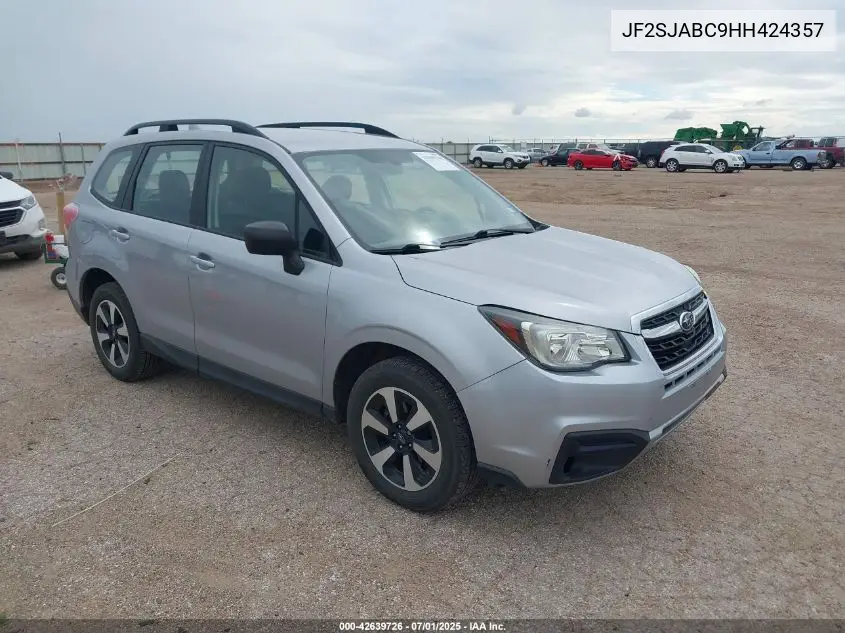 2017 Subaru Forester 2.5I VIN: JF2SJABC9HH424357 Lot: 42639726