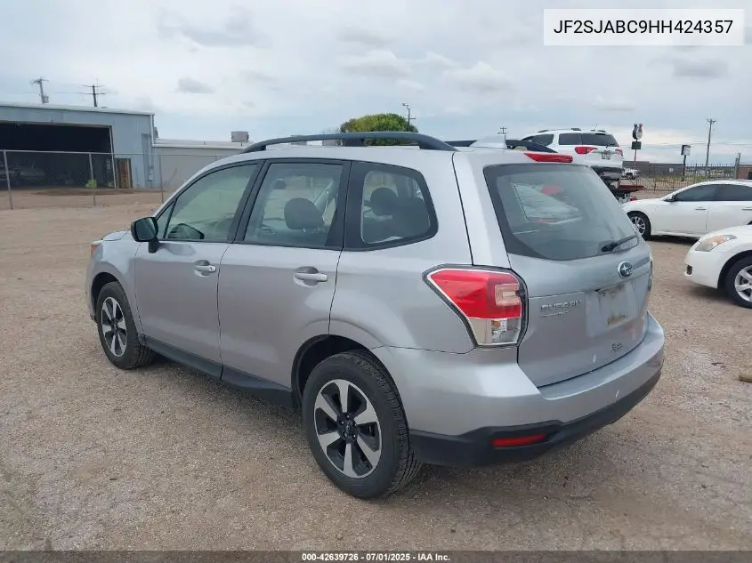 2017 Subaru Forester 2.5I VIN: JF2SJABC9HH424357 Lot: 42639726