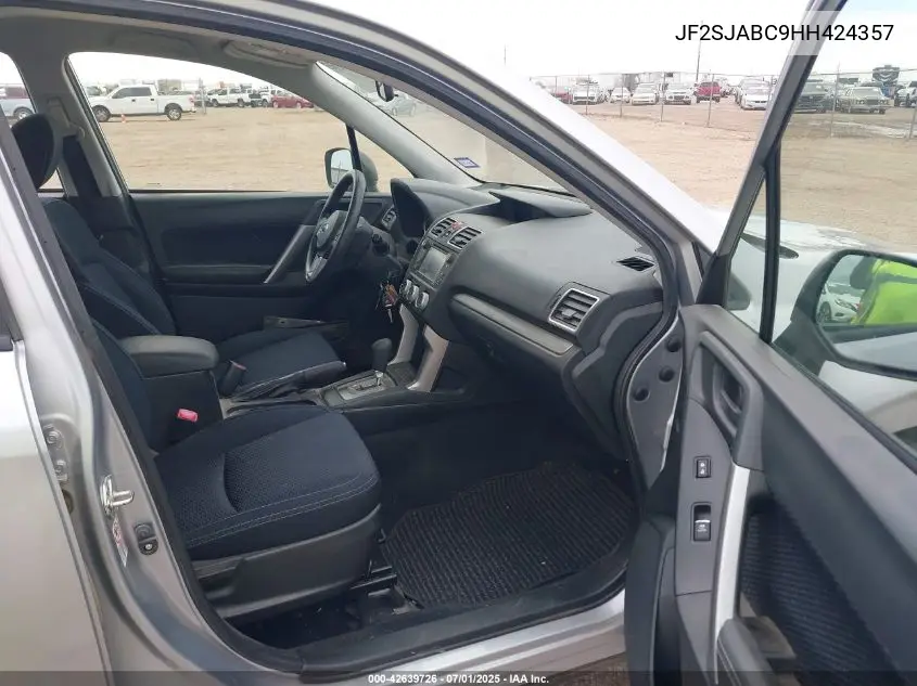 2017 Subaru Forester 2.5I VIN: JF2SJABC9HH424357 Lot: 42639726