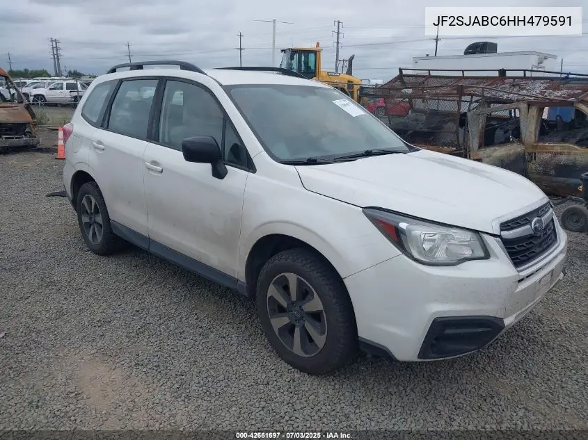2017 Subaru Forester 2.5I VIN: JF2SJABC6HH479591 Lot: 42661697