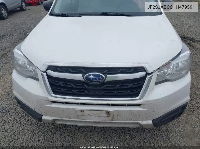2017 Subaru Forester 2.5I VIN: JF2SJABC6HH479591 Lot: 42661697