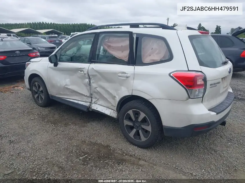 2017 Subaru Forester 2.5I VIN: JF2SJABC6HH479591 Lot: 42661697