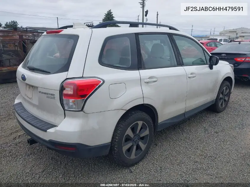 2017 Subaru Forester 2.5I VIN: JF2SJABC6HH479591 Lot: 42661697