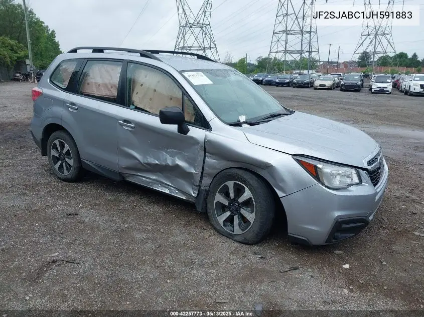 2018 Subaru Forester 2.5I VIN: JF2SJABC1JH591883 Lot: 42257773