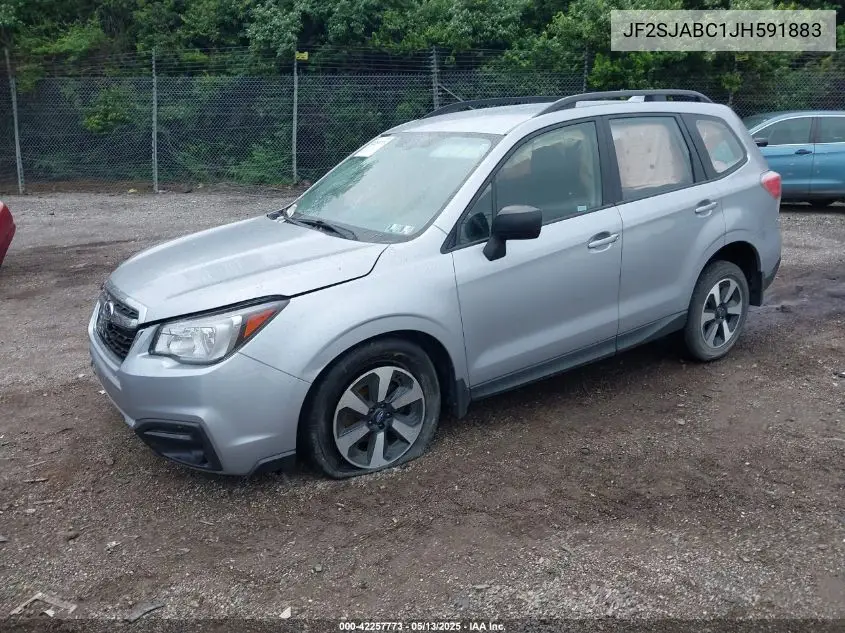 2018 Subaru Forester 2.5I VIN: JF2SJABC1JH591883 Lot: 42257773