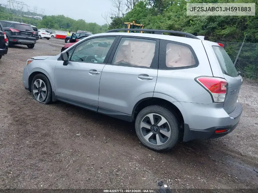 2018 Subaru Forester 2.5I VIN: JF2SJABC1JH591883 Lot: 42257773