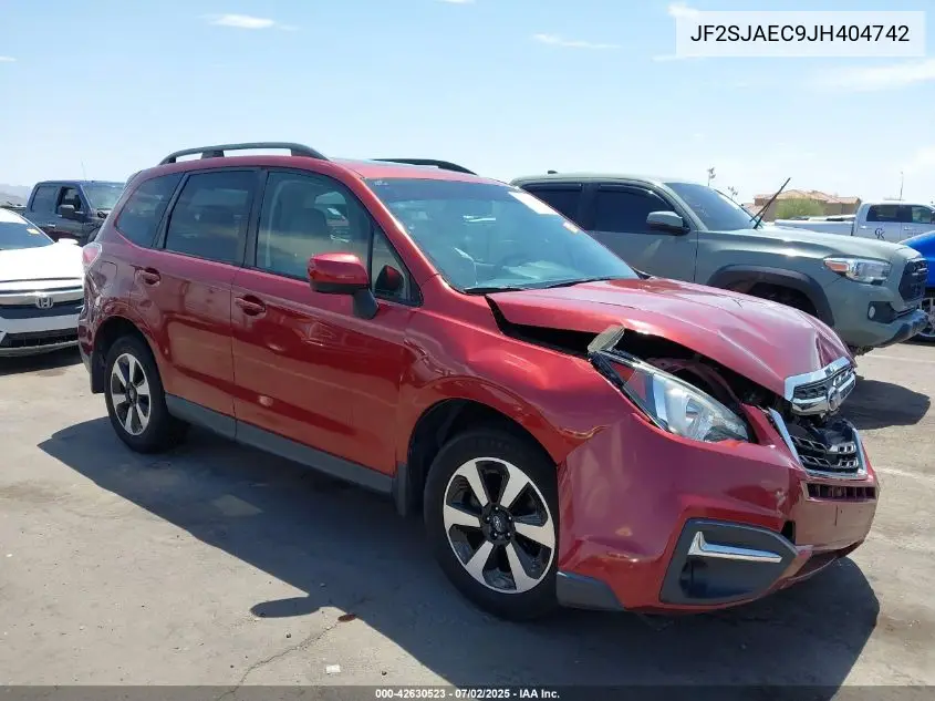 2018 Subaru Forester 2.5I Premium VIN: JF2SJAEC9JH404742 Lot: 42630523