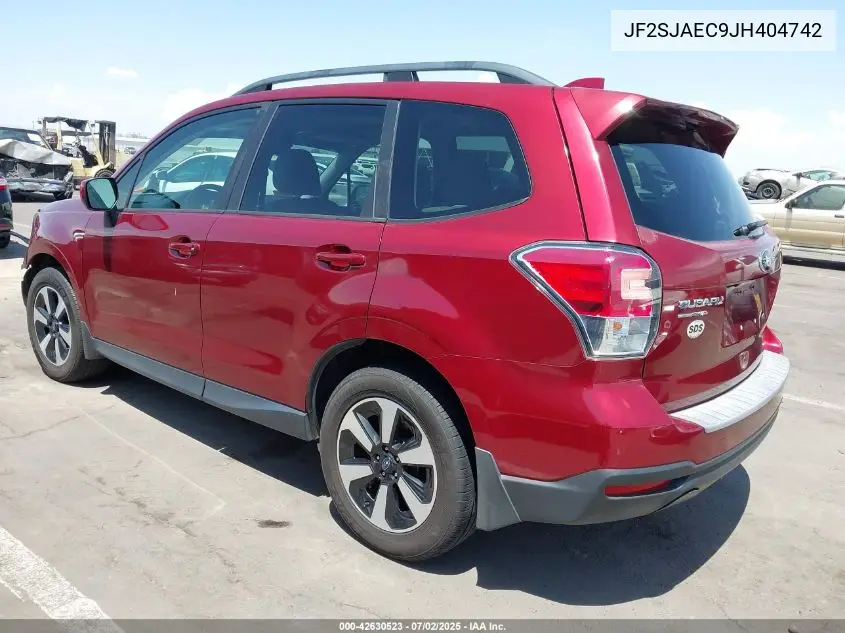 2018 Subaru Forester 2.5I Premium VIN: JF2SJAEC9JH404742 Lot: 42630523