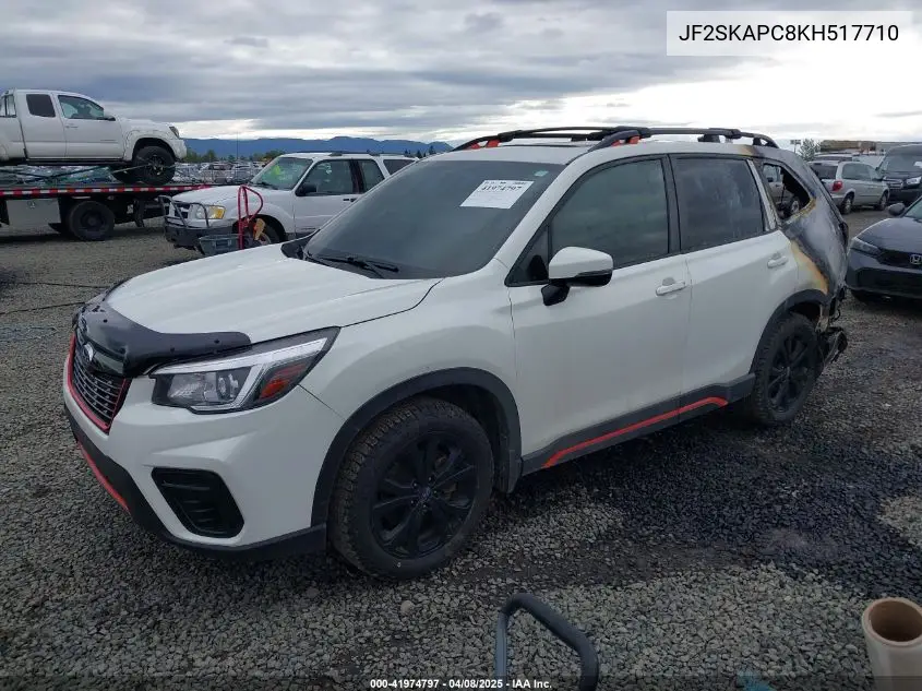 2019 Subaru Forester Sport VIN: JF2SKAPC8KH517710 Lot: 41974797