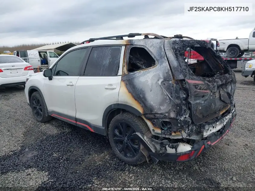 2019 Subaru Forester Sport VIN: JF2SKAPC8KH517710 Lot: 41974797