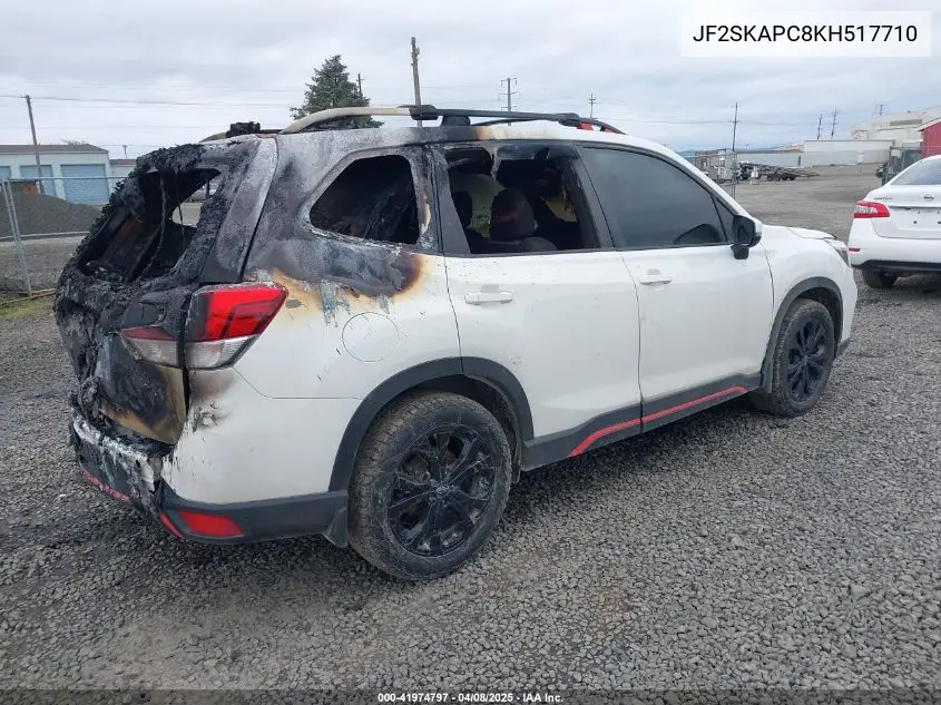 2019 Subaru Forester Sport VIN: JF2SKAPC8KH517710 Lot: 41974797