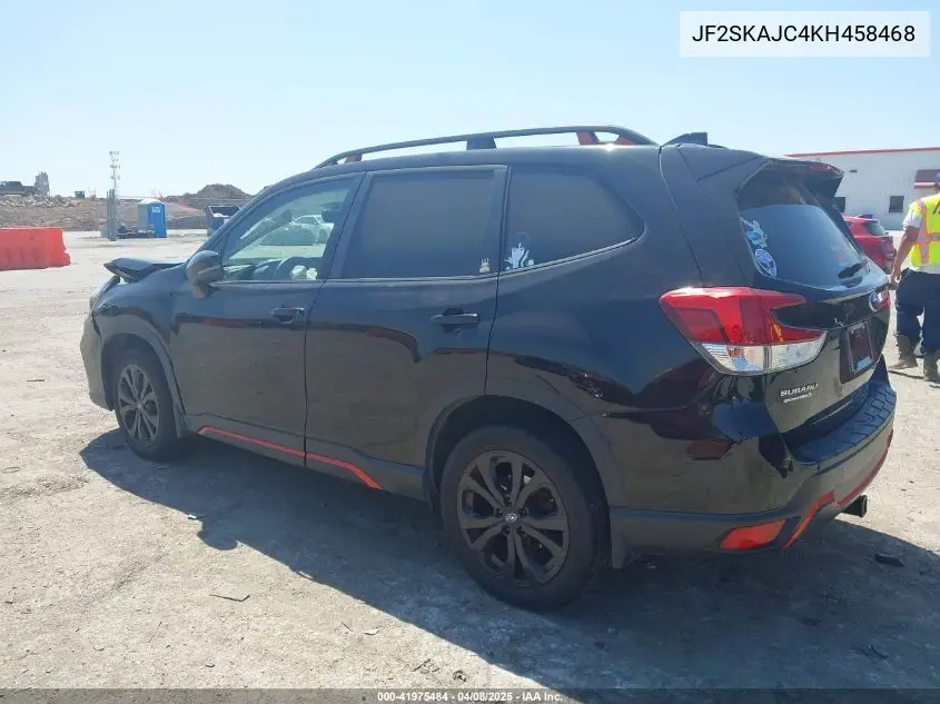 2019 Subaru Forester Sport VIN: JF2SKAJC4KH458468 Lot: 41975484