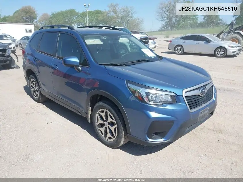2019 Subaru Forester Premium VIN: JF2SKAGC1KH545610 Lot: 42227152