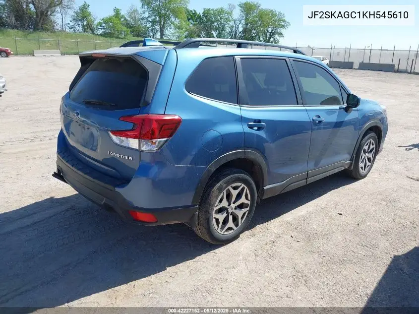 2019 Subaru Forester Premium VIN: JF2SKAGC1KH545610 Lot: 42227152
