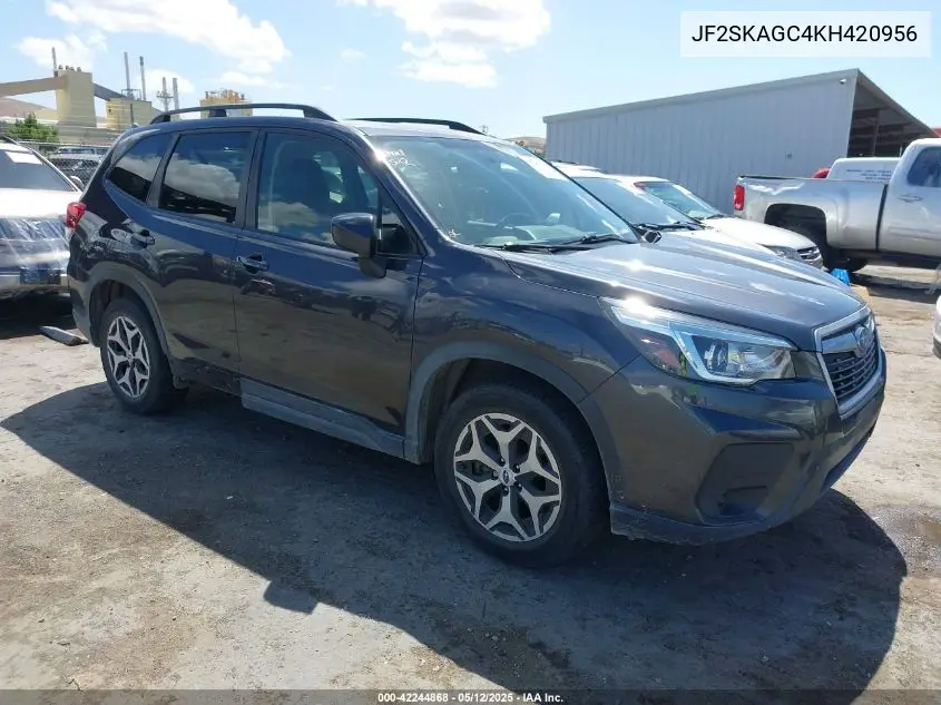 2019 Subaru Forester Premium VIN: JF2SKAGC4KH420956 Lot: 42244868