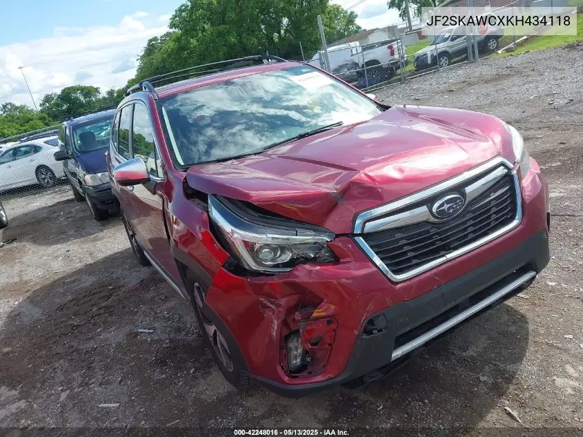2019 Subaru Forester Touring VIN: JF2SKAWCXKH434118 Lot: 42248016