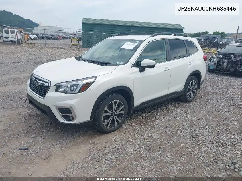 JF2SKAUC0KH535445 2019 Subaru Forester Limited