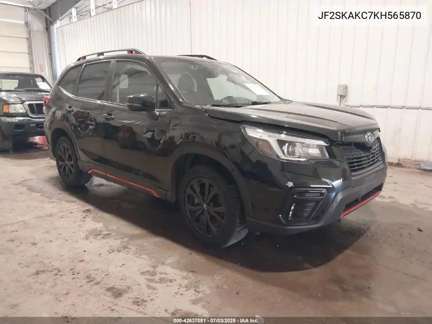 2019 Subaru Forester Sport VIN: JF2SKAKC7KH565870 Lot: 42637081