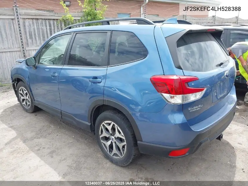 2020 Subaru Forester Convenience VIN: JF2SKEFC4LH528388 Lot: 12340037