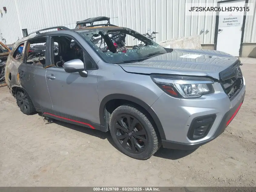 2020 Subaru Forester Sport VIN: JF2SKARC6LH579315 Lot: 41829769