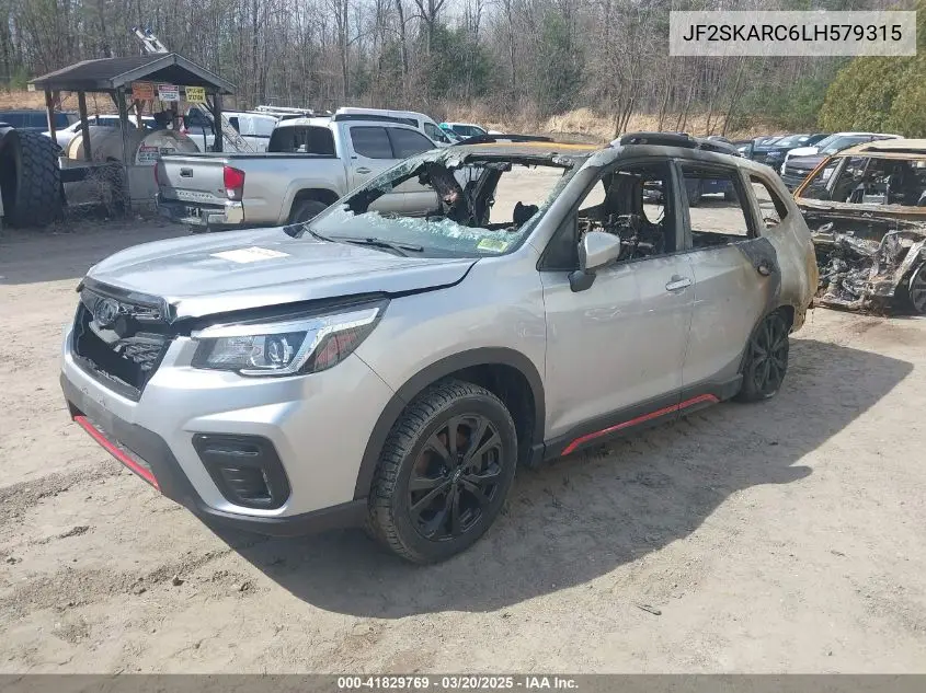 2020 Subaru Forester Sport VIN: JF2SKARC6LH579315 Lot: 41829769