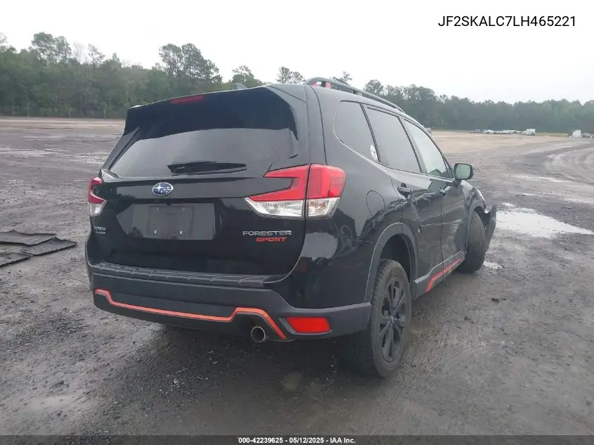 2020 Subaru Forester Sport VIN: JF2SKALC7LH465221 Lot: 42239625