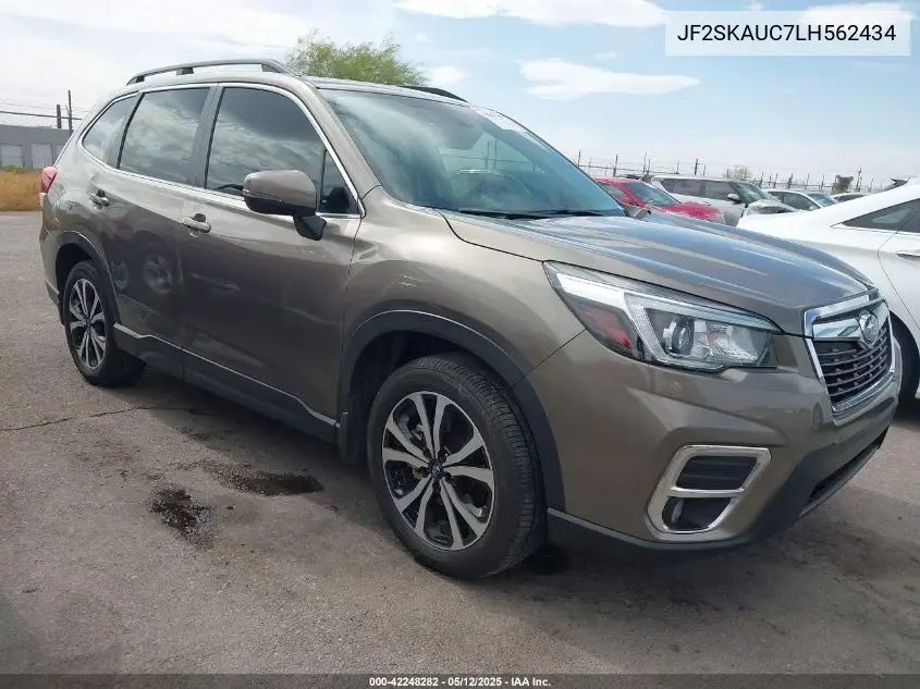 2020 Subaru Forester Limited VIN: JF2SKAUC7LH562434 Lot: 42248282