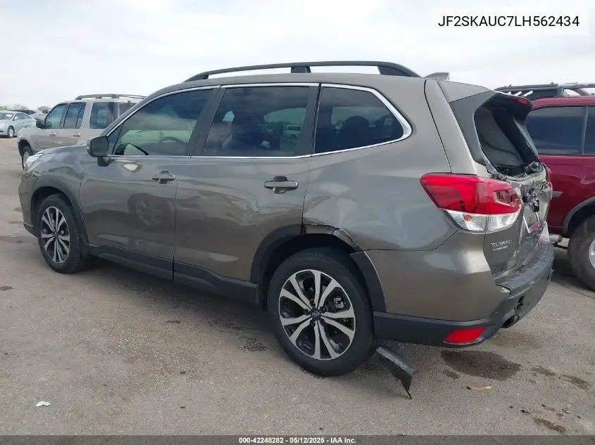2020 Subaru Forester Limited VIN: JF2SKAUC7LH562434 Lot: 42248282
