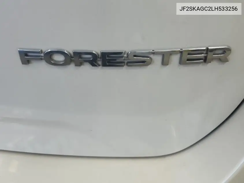 2020 Subaru Forester Premium VIN: JF2SKAGC2LH533256 Lot: 42269539