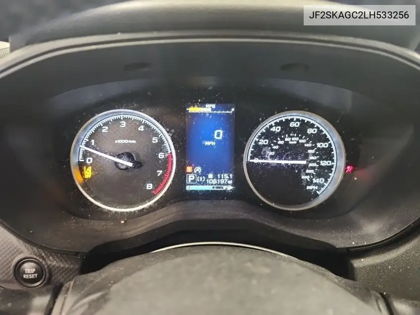 2020 Subaru Forester Premium VIN: JF2SKAGC2LH533256 Lot: 42269539