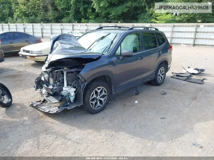 2020 Subaru Forester Premium VIN: JF2SKAGC4LH539608 Lot: 42615643