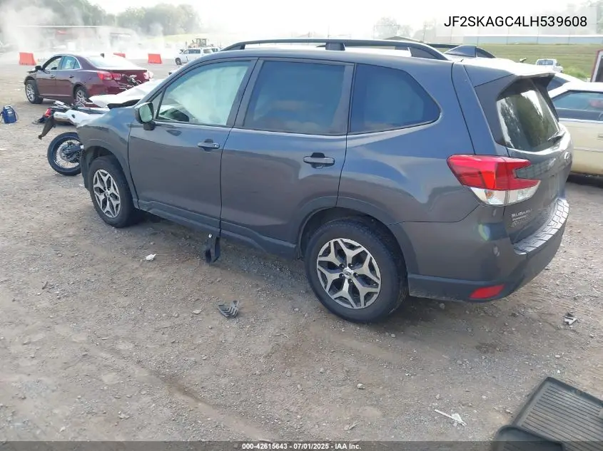 2020 Subaru Forester Premium VIN: JF2SKAGC4LH539608 Lot: 42615643