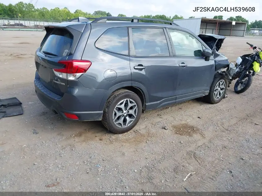 2020 Subaru Forester Premium VIN: JF2SKAGC4LH539608 Lot: 42615643