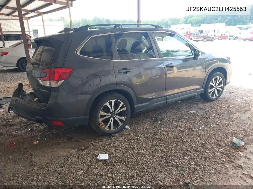 2020 Subaru Forester Limited VIN: JF2SKAUC2LH425563 Lot: 42637194